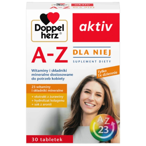 Doppelherz Aktiv A-Z dla niej, 30 tabletek
