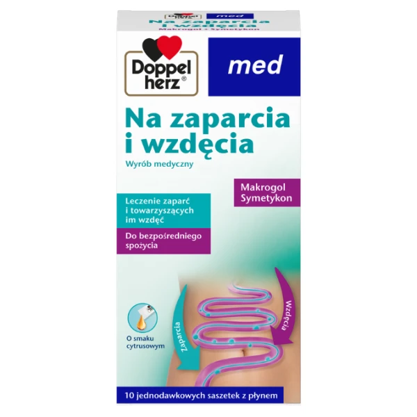 Doppelherz Med Na Zaparcia I Wzdęcia, 10 saszetek