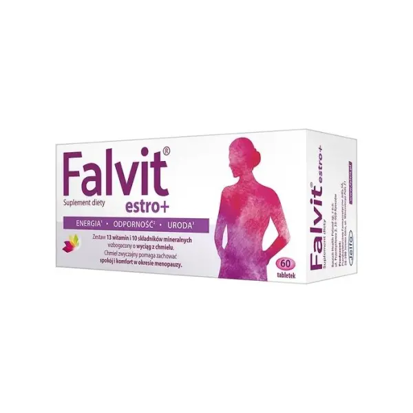 FALVIT ESTRO+, witaminy dla kobiet, 60 tabletek