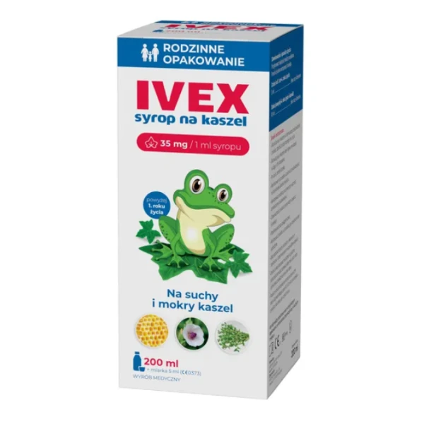 Ivex Syrop na kaszel suchy i mokry, 200ml