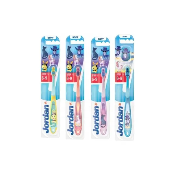 JORDAN Step By Step Szczoteczka do mycia zębów 6-9 lat, 1 sztuka