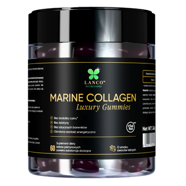 Lanco Nutritions Marine Collagen Luxury Gummies owoce leśne, 60 sztuk