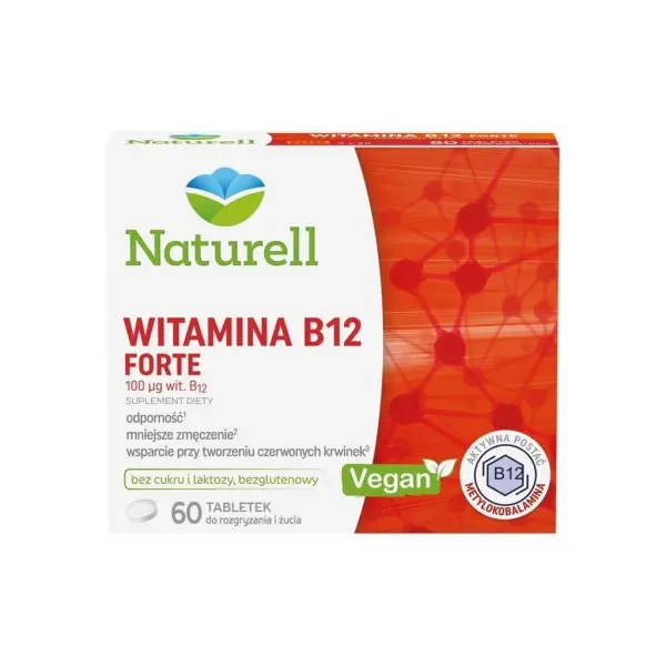NATURELL Witamina B12 Forte 60 tabletek