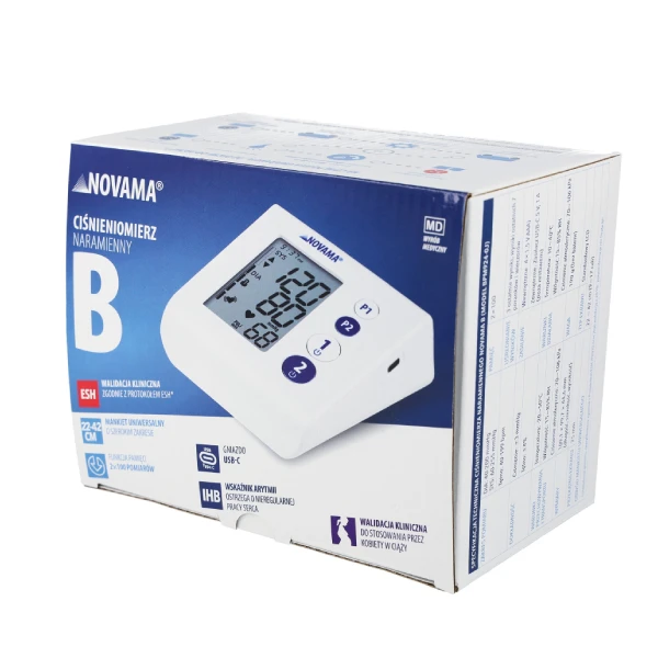 NOVAMA B Ciśnieniomierz naramienny C03 z zasilaczem, 1 sztuka