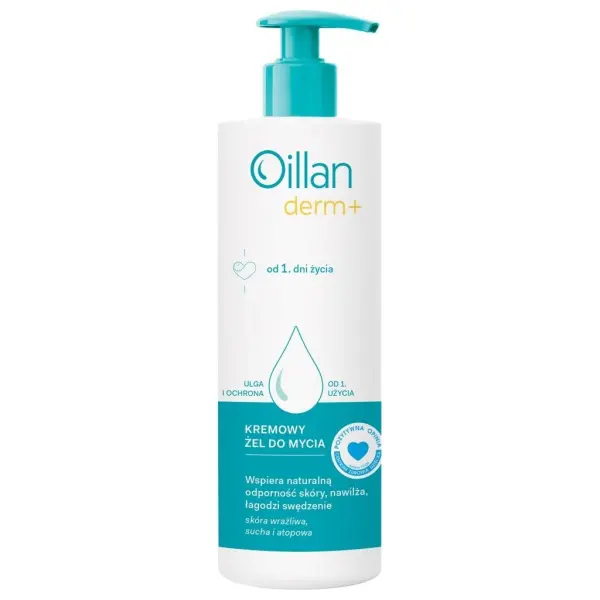 OILLAN DERM+ Kremowy Żel do mycia 400ml