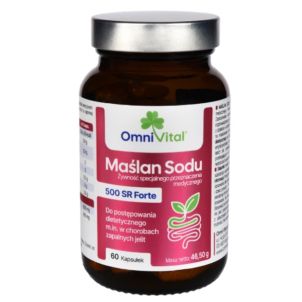 Omni Vital Maślan Sodu 500 SR Forte, 60 kapsułek