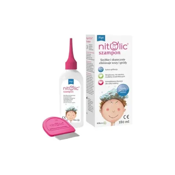 PIPI Nitolic Szampon do eliminacji wszy, 180ml