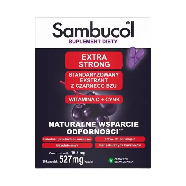 SAMBUCOL Extra Strong, 30 kapsułek
