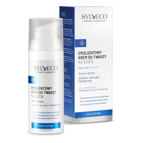 Sylveco Dermo Skóra Atopowa Krem do twarzy emolientowy na dzień, 50ml