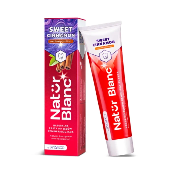 Sylveco Natur Blanc Pasta remineralizująca do zębów sweet cinnamon, 100ml