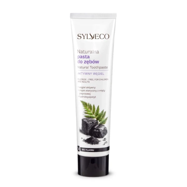 Sylveco Pasta do zębów z węglem aktywnym bez fluoru, 100g