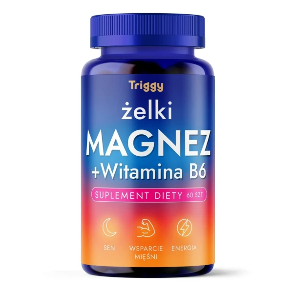 Triggy Magnez Z Witaminą B6 Żelki, 60szt.