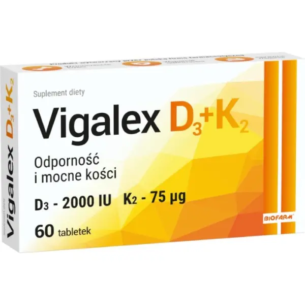 VIGALEX D3 + K2, 60 tabletek