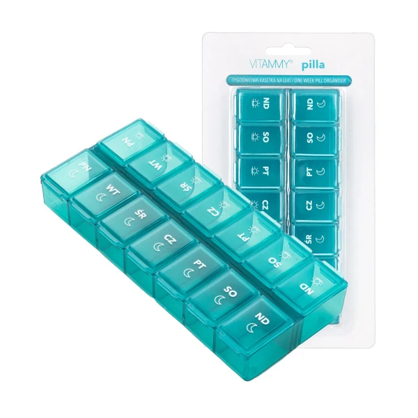 Vitammy Pilla Kasetka na leki tygodniowa 7 x 2