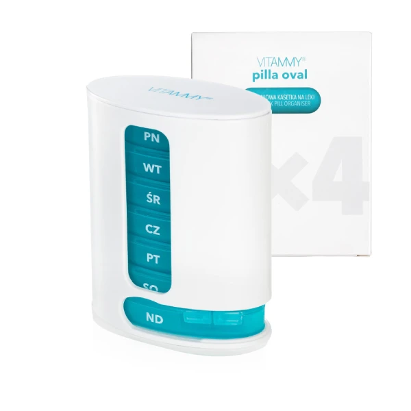 Vitammy Pilla Oval Kasetka na leki tygodniowa 7x4