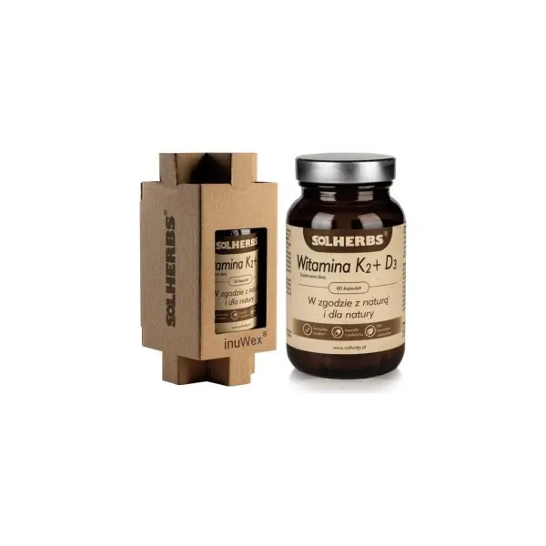 Witamina K2Mk7 SOLHERBS 60 kapsułek