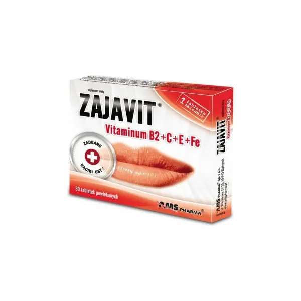 ZAJAVIT Vitaminum B2+C+E+Fe 30 tabletek