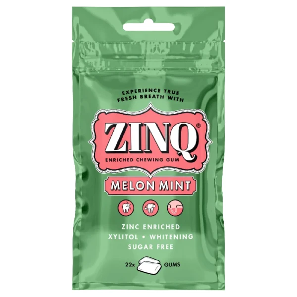 Zinq Melon Mint gumy do żucia, 22 sztuki