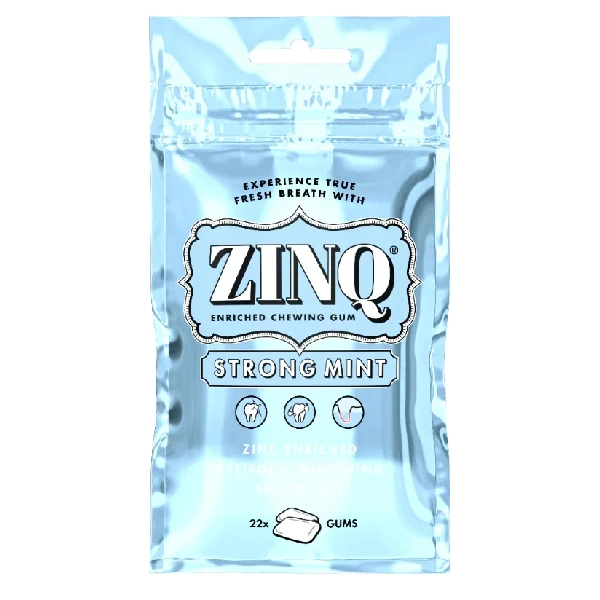 ZINQ Strong Mint gumy do żucia, 22 sztuki